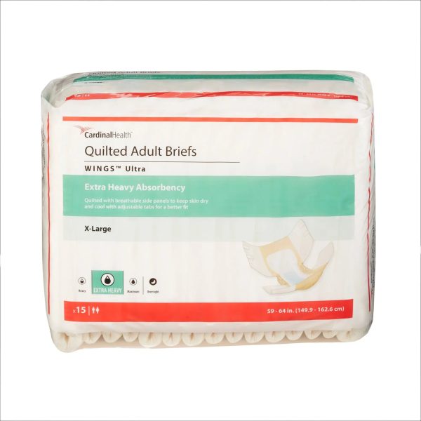 Cardinal Health Quilted Adult Briefs WINGS Ultra Fashion - Image 5