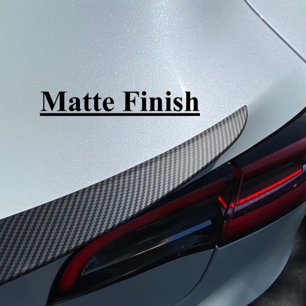 2017-2023 | Model 3 Performance Spoiler ABS Plastic - Hydro Carbon Fiber Coated For Sale