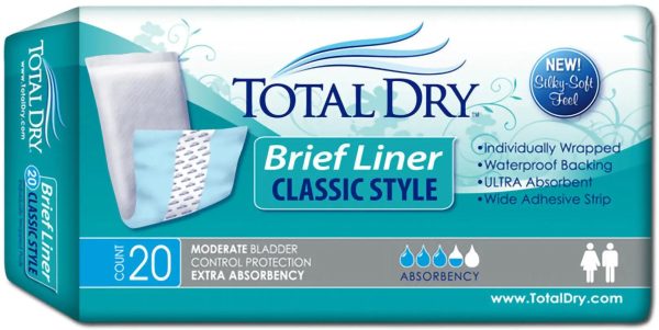 TotalDry Classic Style Brief Liner Supply