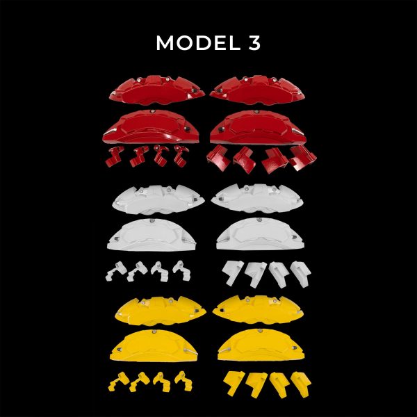 2017+ | Model 3 Performance Look Brake Caliper Cover Set, Precision Bolt-On (Version 3.0) - Variety* on Sale - Image 2