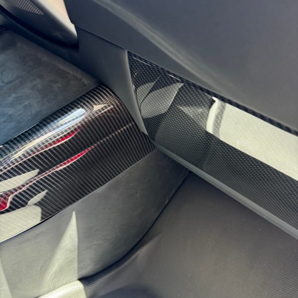 2024+ | Model 3 Highland Refreshed Glove Box Overlay - Real Dry Molded Carbon Fiber For Discount - Image 4