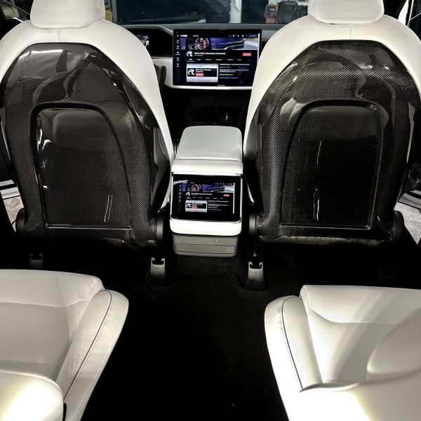 2021+ | Model S & X Seat Back Replacements Gen. 2 (1 Pair) - Real Molded Carbon Fiber Supply
