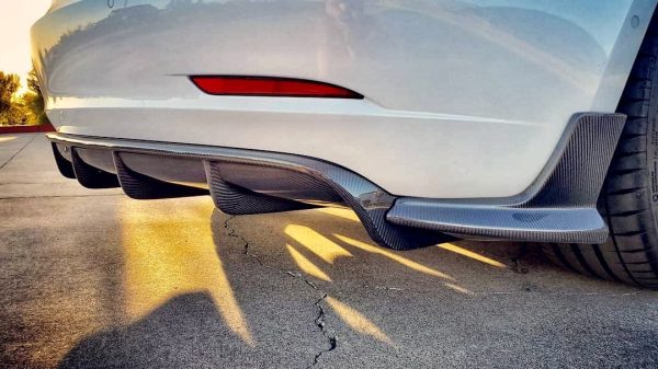2017-2023 | Model 3 Razzo Aero Diffuser - Real Molded Carbon Fiber Sale - Image 3