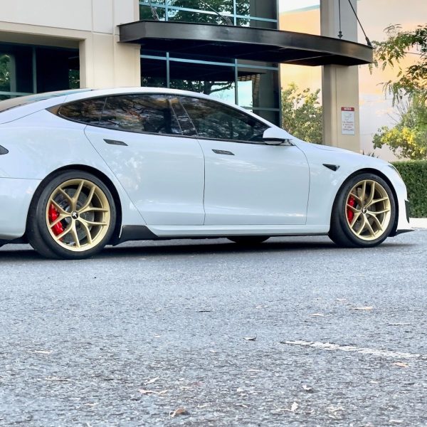 2021+ | Model S Viento Side Skirts - Real Molded Carbon Fiber Online Hot Sale - Image 3