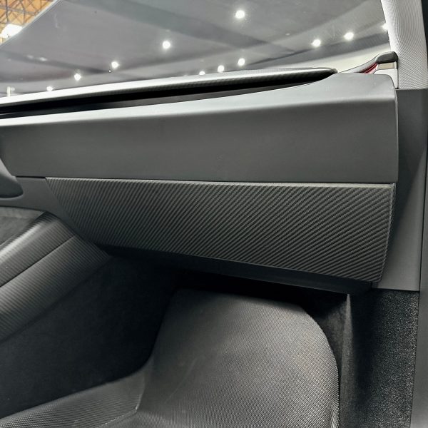 2024+ | Model 3 Highland Refreshed Glove Box Overlay - Real Dry Molded Carbon Fiber For Discount