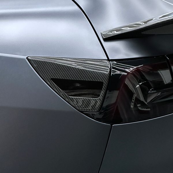 Model 3 & Y Charging Port Overlay (1 Pair) - Real Molded Carbon Fiber Hot on Sale - Image 5