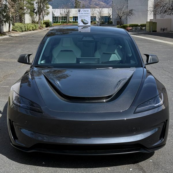2024+ | Model 3 Highland Serpent Hood - Dual Layer with Xpel Clear Bra- Real Molded Carbon Fiber Hot on Sale - Image 4