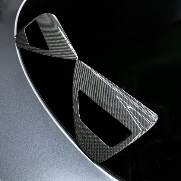 Model 3 & Y Charging Port Overlay (1 Pair) - Real Molded Carbon Fiber Hot on Sale - Image 3