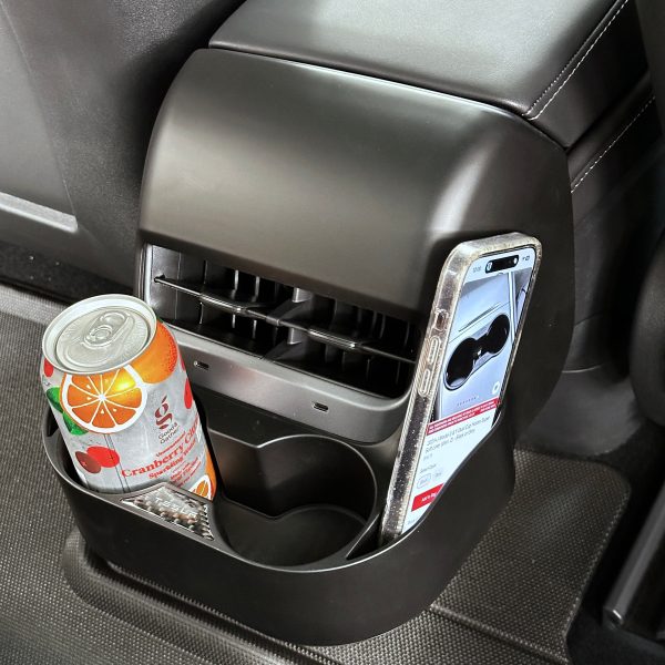 Model 3 & Y Backseat Double Cup Holder & Phone Holder For Discount - Image 5