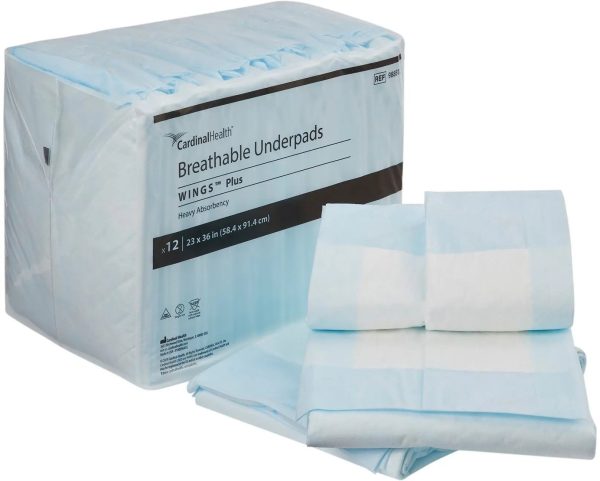 Cardinal Health Breathable Underpad WINGS Plus Online now