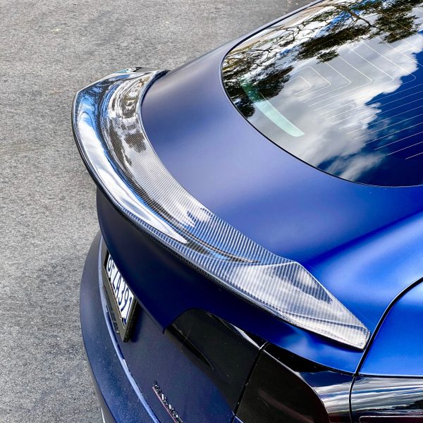 2017-2023 | Model 3 Jupiter V-Style Spoiler - Real Molded Carbon Fiber Online Hot Sale - Image 2