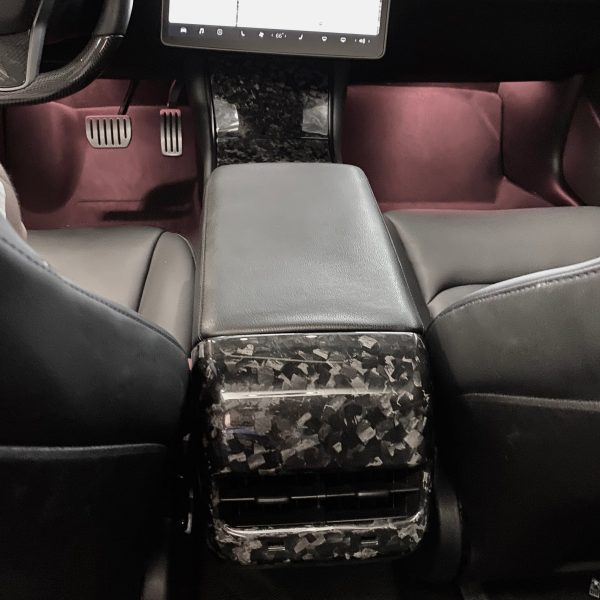 Model 3 & Y Backseat Vent Overlay - Real Forged Carbon Fiber Discount - Image 2