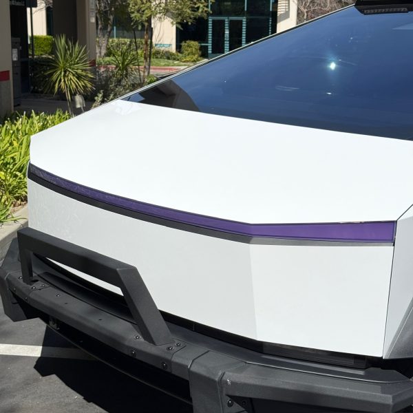 Cybertruck Solar Color Shift to Invisible TPU Light Bar Film - Transparent to Purple or Transparent to Smoked on Sale - Image 3