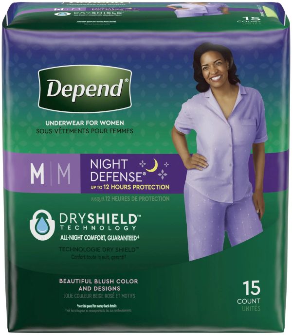 Depend Underwear for Women Night Defense Hot on Sale - Image 3