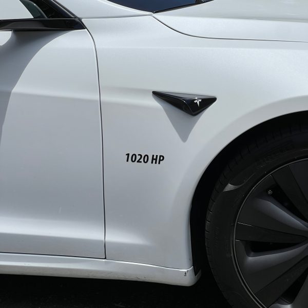 Model S & X PLAID 1020 Horsepower Badge (Set of 3) Sale - Image 5