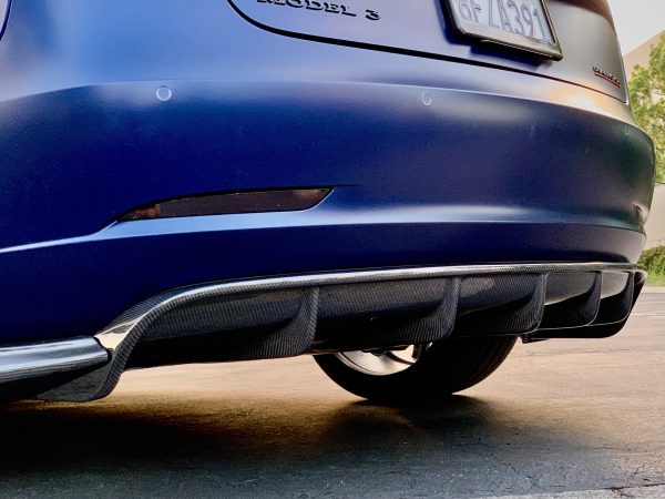 2017-2023 | Model 3 Razzo Aero Diffuser - Real Molded Carbon Fiber Sale - Image 2