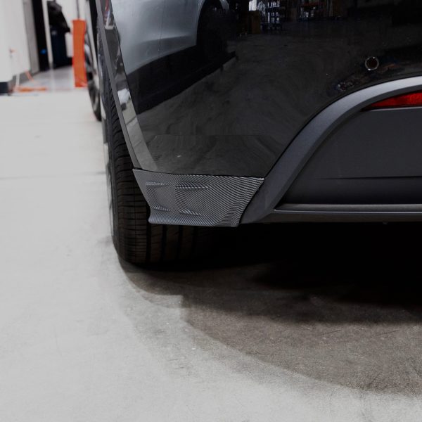 2020-2024 | Model Y Rear Bumper Corner Flanges (2 Pieces) - Hydro Carbon Fiber Coated For Discount - Image 4