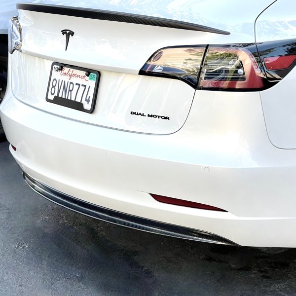 2017-2023 | Model 3 Executive Diffuser - Real Molded Carbon Fiber For Cheap