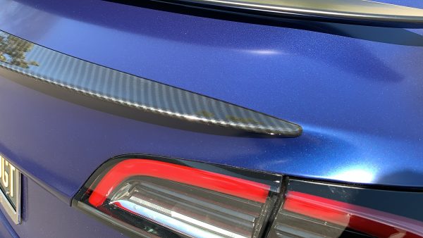 2017-2023 | Model 3 Performance Spoiler ABS Plastic - Hydro Carbon Fiber Coated For Sale - Image 5