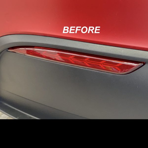 Model 3 & Y Smoked Rear Bumper Reflector - Vinyl Wraps For Discount - Image 4