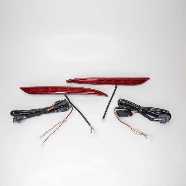 Model 3 Knight-Rider Rear Bumper Reflector LED Upgrade (1 pair) - 4 Styles Fashion - Image 4