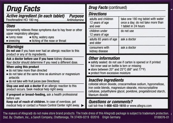 Allegra Allergy For Discount - Image 2