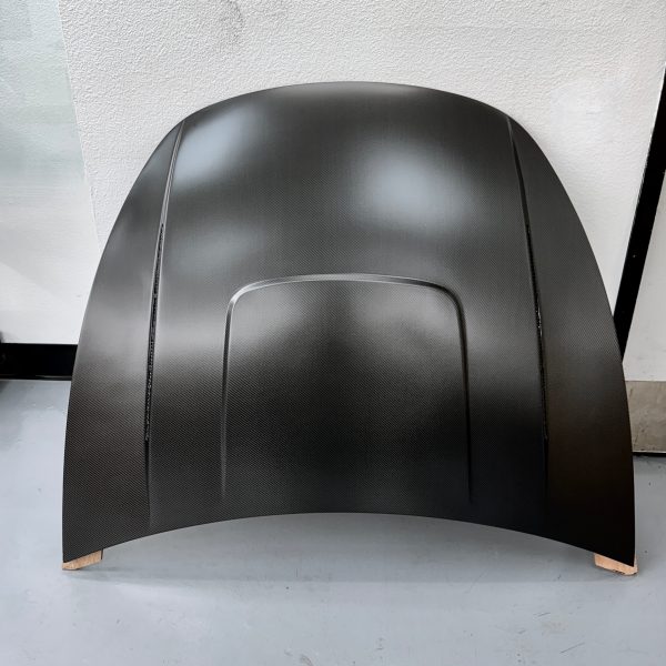 2020-2024 | Model Y Viento Formula One Hood - Dual Layer with Xpel Clear Bra- Real Molded Carbon Fiber For Cheap - Image 2