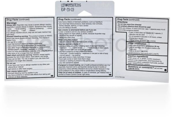Advil Liqui-Gels, Ibuprofen 200mg, 2 Count - Travel Size For Cheap - Image 2