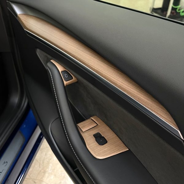 Model 3 & Y Door Switch Overlays (10 Pieces) - Real Open-Pore Wood Veneers Discount