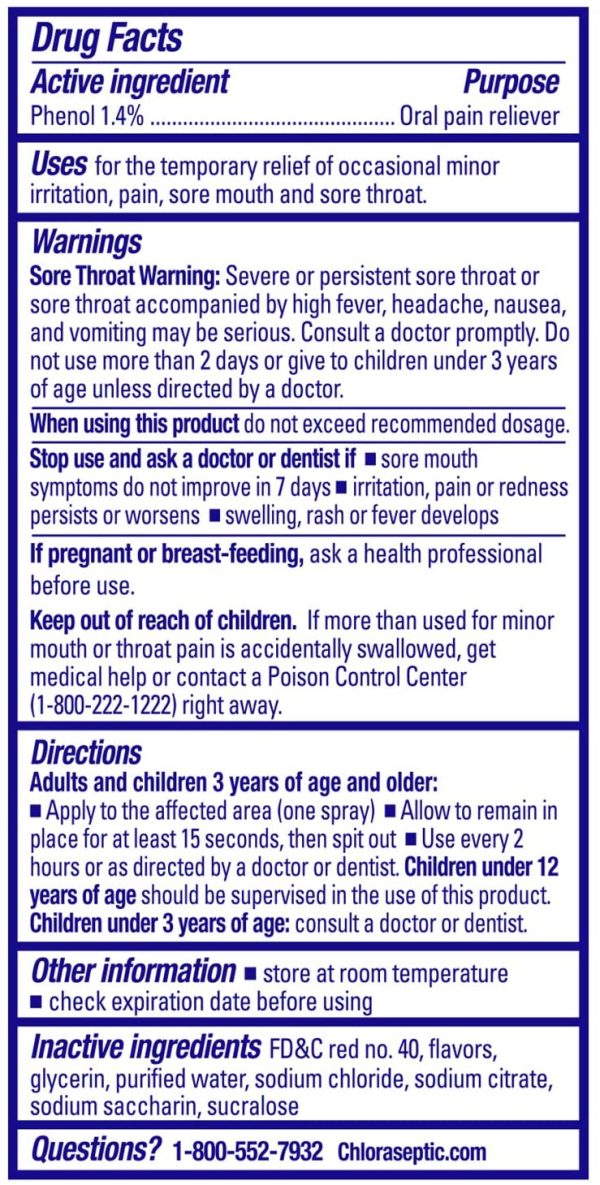 Chloraseptci Sore Throat Spray on Sale - Image 2
