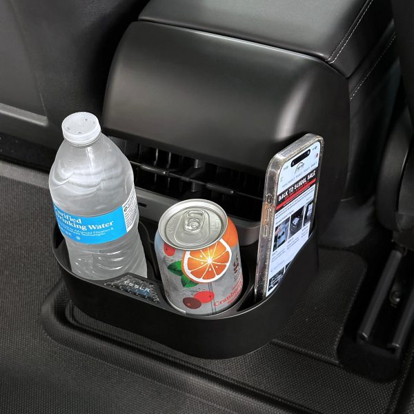 Model 3 & Y Backseat Double Cup Holder & Phone Holder For Discount - Image 4
