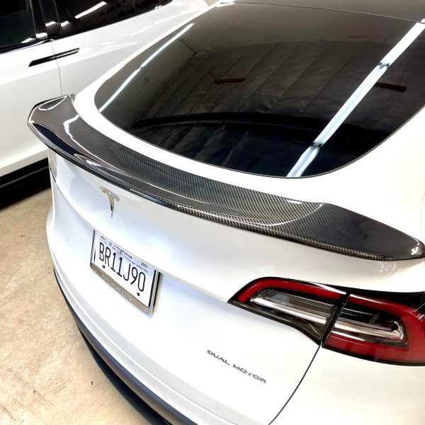2020-2024 | Model Y Jupiter V-Style Spoiler - Real Molded Carbon Fiber Supply - Image 5