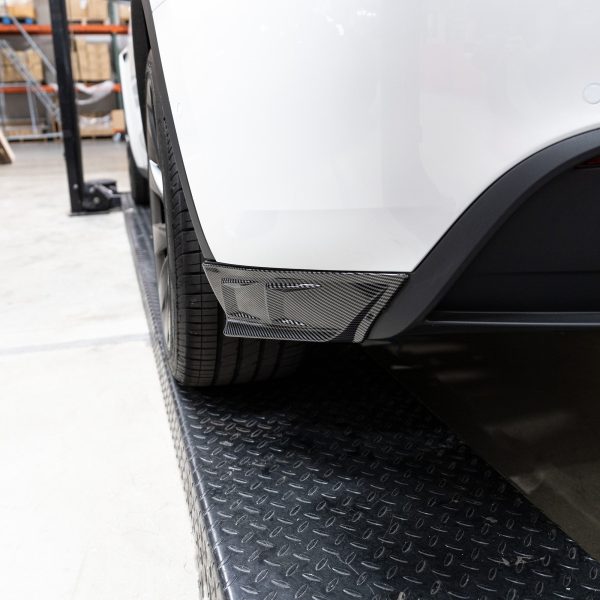 2020-2024 | Model Y Rear Bumper Corner Flanges (2 Pieces) - Hydro Carbon Fiber Coated For Discount - Image 5