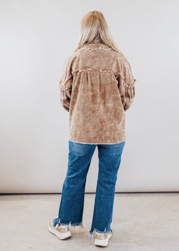Roni Vintage Plaid Shacket (S-XL) *MOCHA Fashion - Image 4