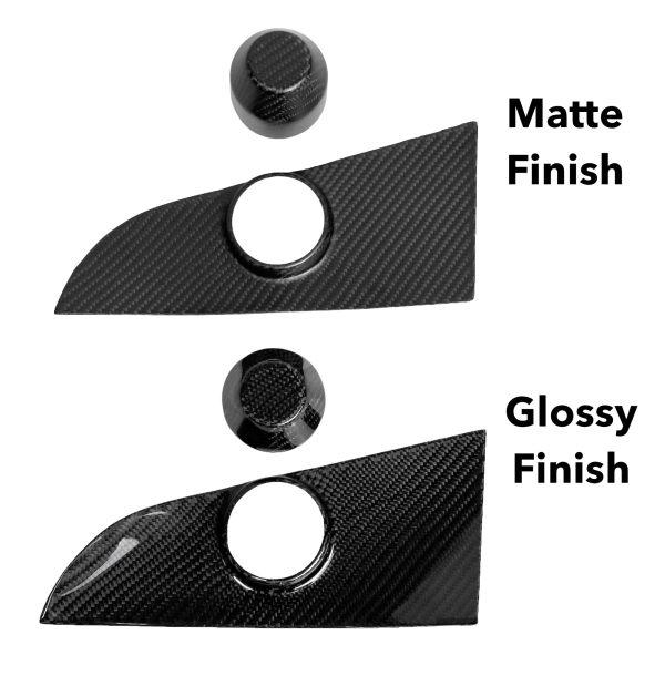 Cybertruck Windshield Wiper Motor Cover & Cap Overlay- Real Molded Carbon Fiber Online now - Image 2
