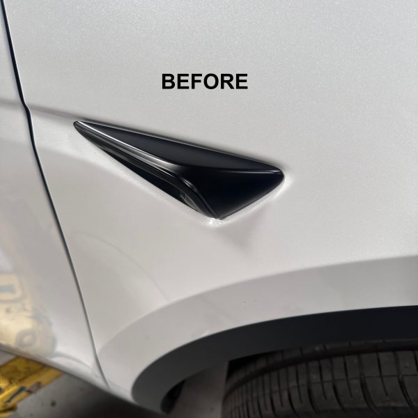 2023+ | Model 3XY Turn Signal Overlay Top Half Style for Hardware 4.0 - Hydro Carbon Fiber Coated (1 Pair) Cheap - Image 5