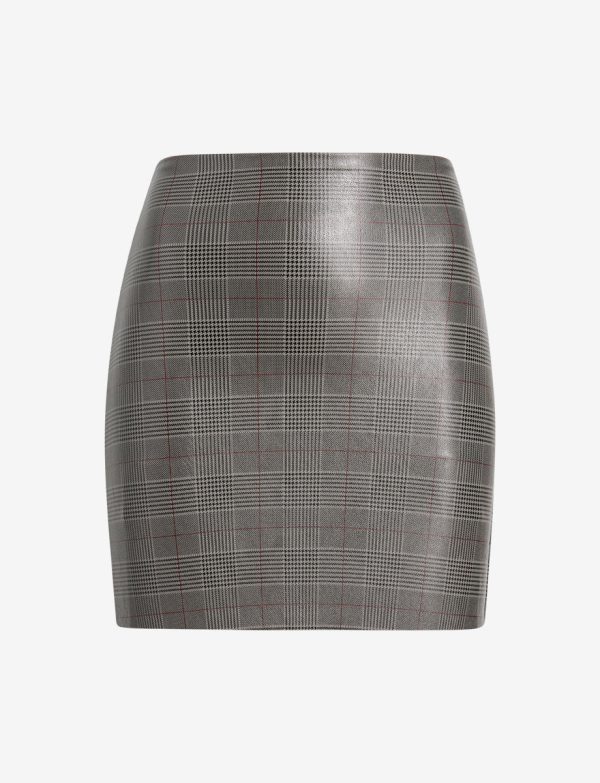 Faux Leather Print Micro-Mini Skirt Fashion