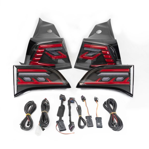 Model 3 & Y* Knight-Rider LED Tail Light Upgrades (1 pair) 3 Styles Sale - Image 2