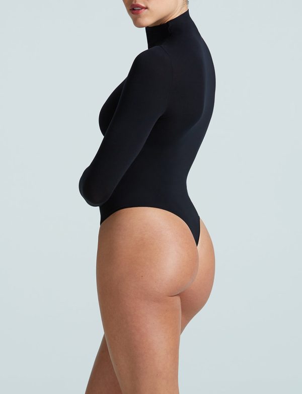 Ballet Long Sleeve Mockneck Bodysuit Online Sale - Image 3