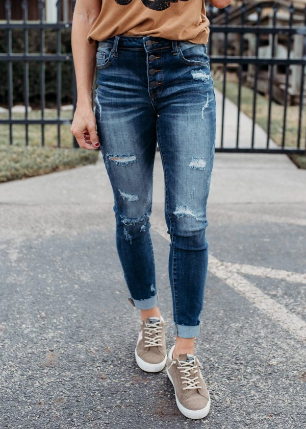 Risen Jessa Mid Rise Jeans (1-15 & 1x-3x) on Sale - Image 3