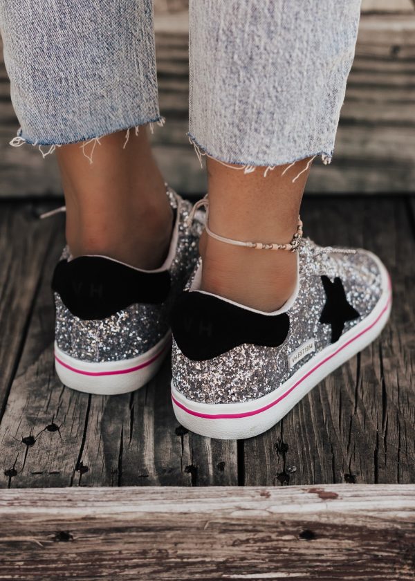 Vintage Havana FLAIR 6 Shoe (6-11) *SILVER GLITTER MULTI Hot on Sale - Image 4