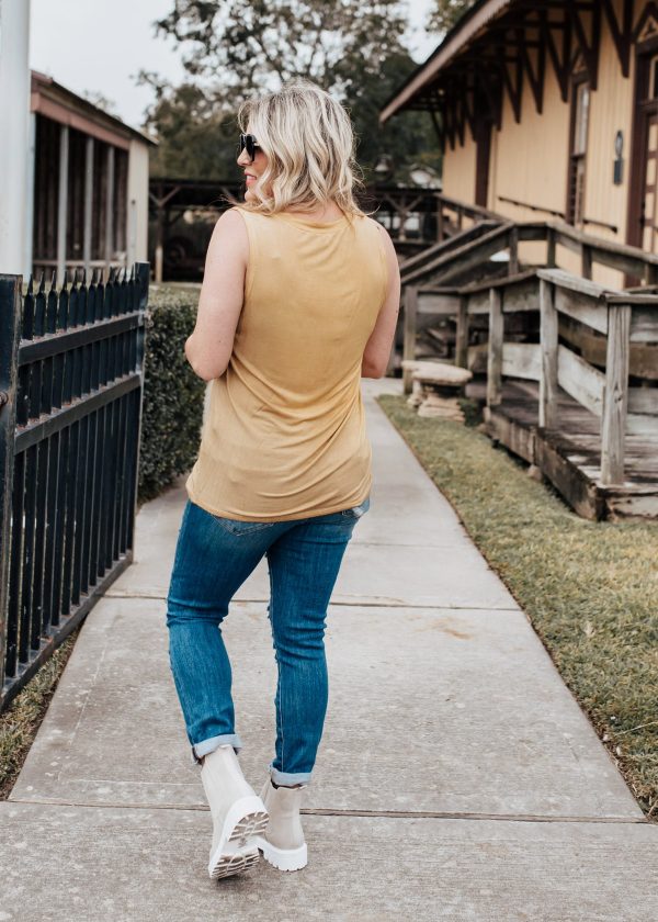 Benny Sleeveless Top *MUSTARD Discount - Image 4