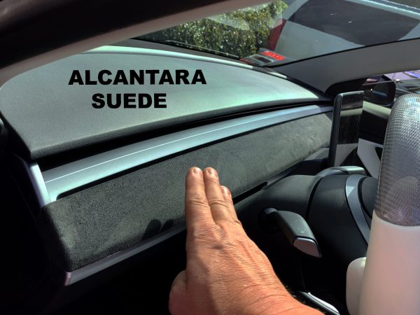 Model 3 & Y Alcantara Dashboard Replacements - Door Panel Matching Grey Supply - Image 3