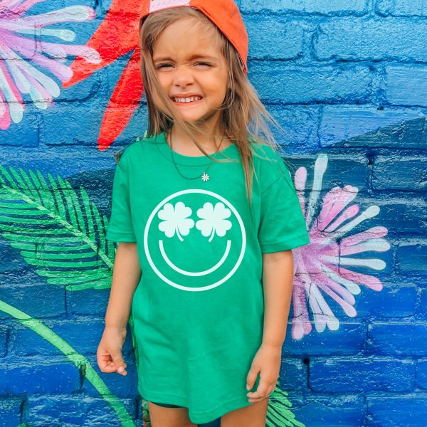 YOUTH Shamrock Eyes Tee *2 Colors (XS-XL) Online Sale - Image 2