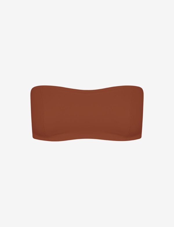 Faux Leather Bandeau Bralette Online now