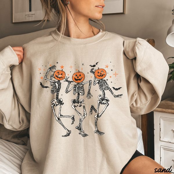 *Dancing Skeletons Sweatshirt *5 Colors (S-3X) Online Sale - Image 2