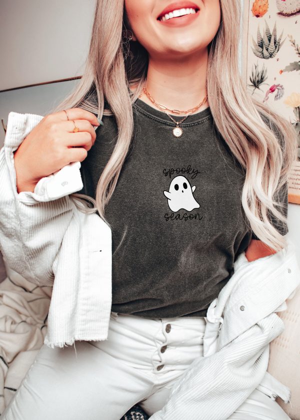 *Spooky Season Ghost Tee *3 Colors (S-4X) Cheap - Image 2
