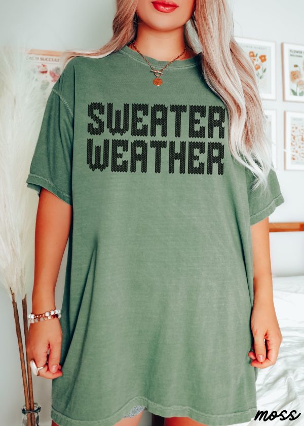 Pre-Order: Sweater Weather Tee *13 Colors (S-3X) For Cheap - Image 4