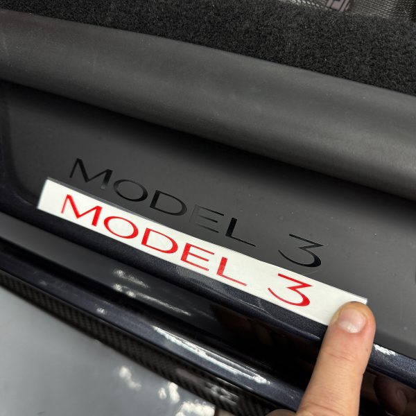 2024+ | Model 3 Highland Refreshed Door Sill Overlays (4 Pieces) - Real Dry Molded Carbon Fiber Hot on Sale - Image 5