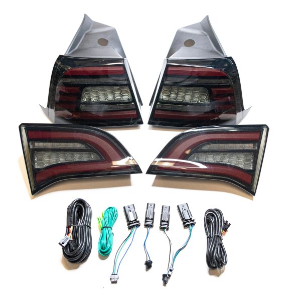Model 3 & Y* Knight-Rider LED Tail Light Upgrades (1 pair) 3 Styles Sale - Image 3